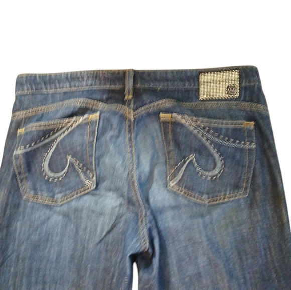 AG Adriano Goldschmied The Legend Dark Wash Mid-Rise Flared Jeans Size 30 - Picture 8 of 13